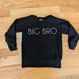 Kids 'Big Bro' Black Sweatshirt